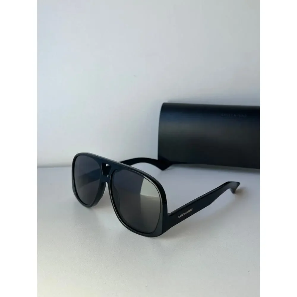 NEW Saint Laurent SL652 Solace Aviator Sunglasses Black